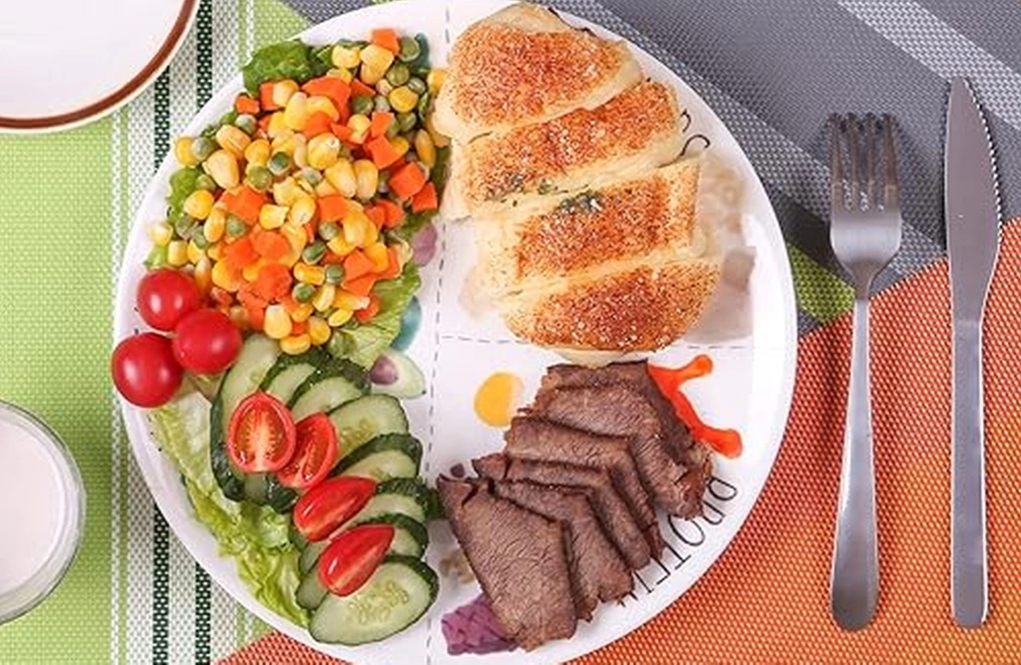 Portion control for diabetes meal planning